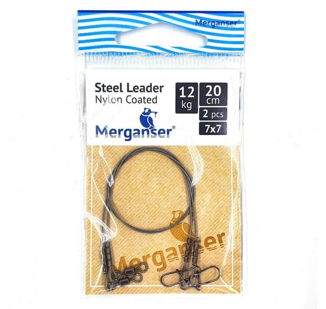 Stålleder, 7x7 spikerdekket, 12 kg, 20 cm, 2 stk, Merganser