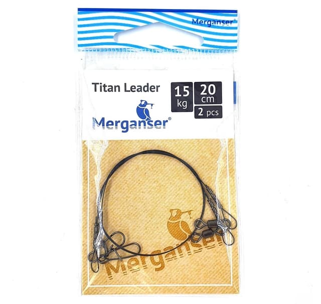 Titanledare, 15 kg, 20 cm, 2 st, Merganser