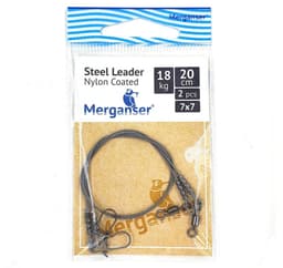 Stålledare, 7x7 spikklädd, 18 kg, 20 cm, 2 st, Merganser