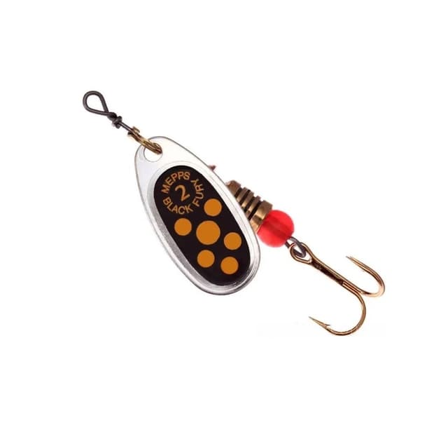 Spinner-2 4,5g silver/gula prickar