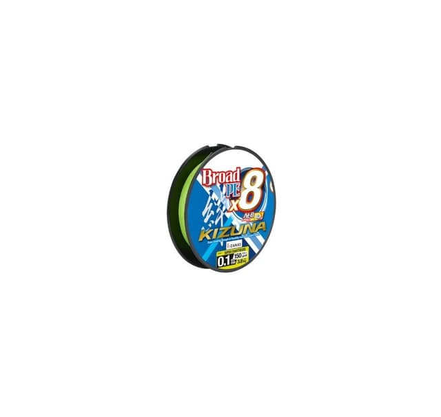 Flätad fiskelina Kizuna PE X8 Super Chartreuse 0,19mm 135m