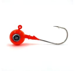 Jigghuvud, 3D-ögon, 18 g, röd, hakad av Gamakatsu 3/0, 2 st, Merganser
