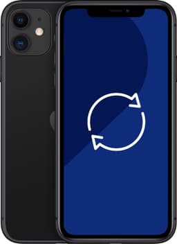 Brukt iPhone 11 smarttelefon 128 GB (sort)