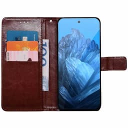 Lommebokdeksel 3-kort Google Pixel 9 Pro - Brun