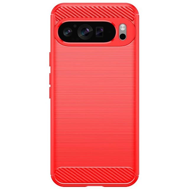 Børstet silikondeksel Google Pixel 9 Pro XL - Coral