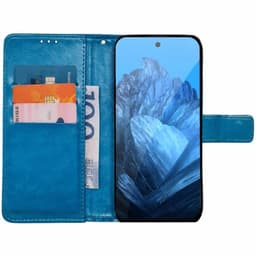 Wallet cover 3-kort Google Pixel 9 Pro - Lyseblå