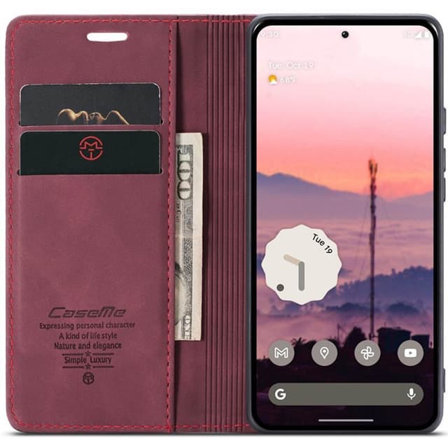 CaseMe mobilcover 013 Google Pixel 9 - Bordeaux