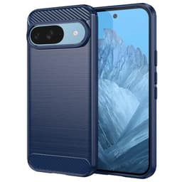 Harjattu TPU kuori Google Pixel 9 - Sininen