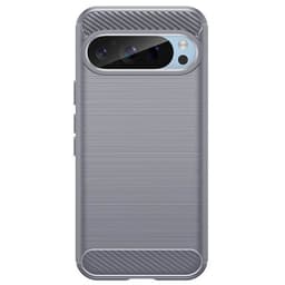 Harjattu TPU kuori Google Pixel 9 Pro - Harmaa