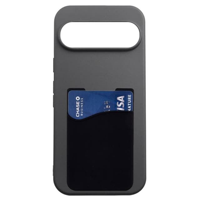 Silikone cover med kortholder Google Pixel 9 - Sort