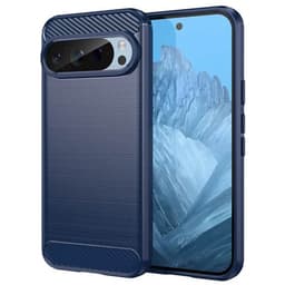 Harjattu TPU kuori Google Pixel 9 Pro - Sininen
