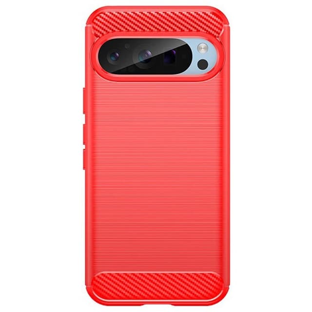 Børstet silikondeksel Google Pixel 9 Pro - Coral