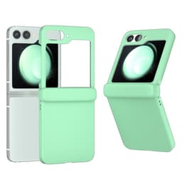 SKALO Samsung Z Flip6 Ultratynd Skin-touch Fold Cover - Turkis