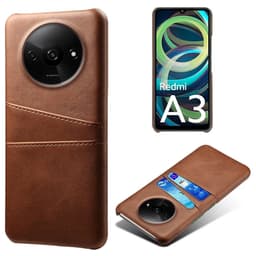 SKALO Xiaomi Redmi A3 PU-læder Cover med Pung - Brun