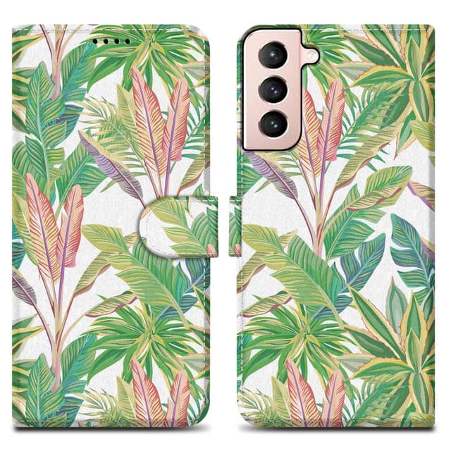 Samsung Galaxy S21 PLUS Plånboksfodral Skal (Grön)
