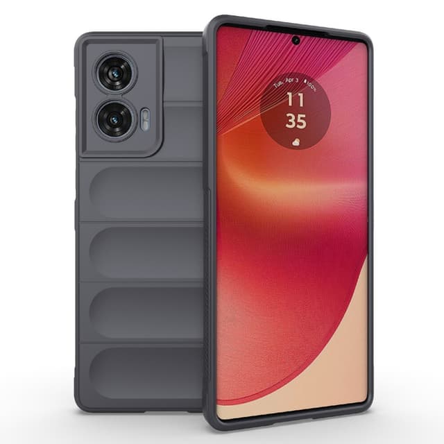 SKALO Motorola Edge 50 Fusion Rugged Bumpers TPU-suojakuori - Harmaa