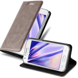 Samsung Galaxy J1 2015 Skal Fodral Case (Brun)