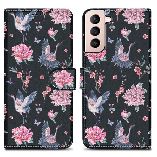 Samsung Galaxy S21 PLUS Pungetui Cover Case (Sort)