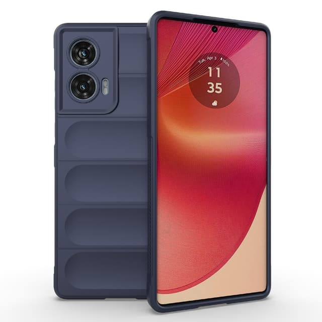 SKALO Motorola Edge 50 Fusion Rugged Bumpers TPU-suojakuori - Tummansininen