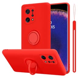 Skal Oppo FIND X5 Fodral Case (Röd)