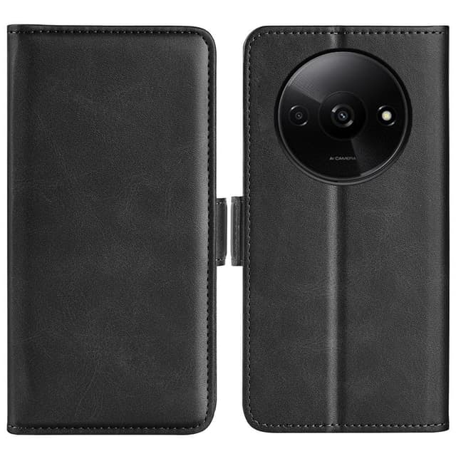 SKALO Xiaomi Redmi A3 Premium Plånboksfodral - Svart