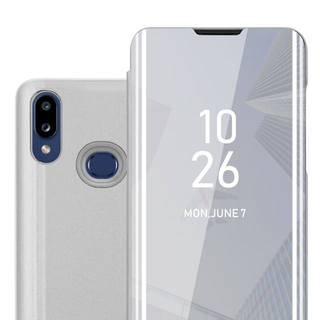 Samsung Galaxy A10s / M01s Plånboksfodral Skal (Silver)