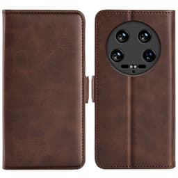 SKALO Xiaomi 14 Ultra 5G Premium Plånboksfodral - Brun