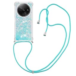 SKALO Xiaomi Redmi A3 Juoksuhiekka Glitter Mobile kaulapanta - Turkoosi