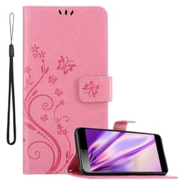 Sony Xperia L3 lommebokdeksel Blomster deksel (rosa)