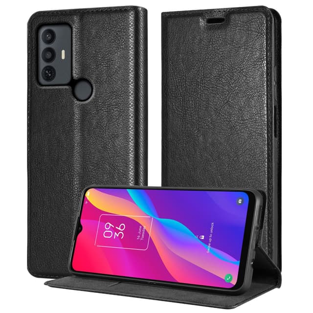 TCL 30E / 30SE / 305 Suojakuori Lompakkokotelo (Musta)