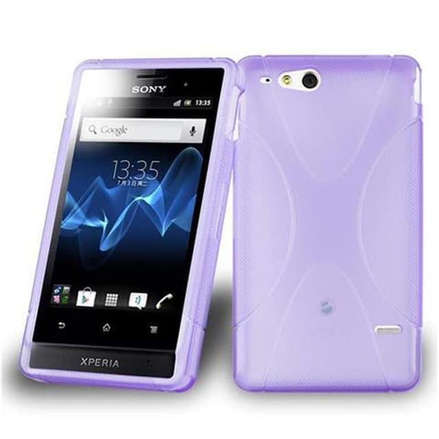 Sony Xperia GO Skal Fodral Case (Lila)
