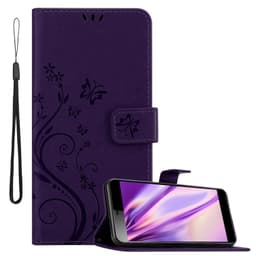 Sony Xperia L3 lommebokdeksel Blomster deksel (lilla)