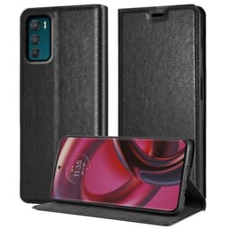 Motorola MOTO G42 Suojakuori Lompakkokotelo (Musta)