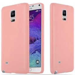 Deksel Samsung Galaxy NOTE 4 Silikon cover (rosa)