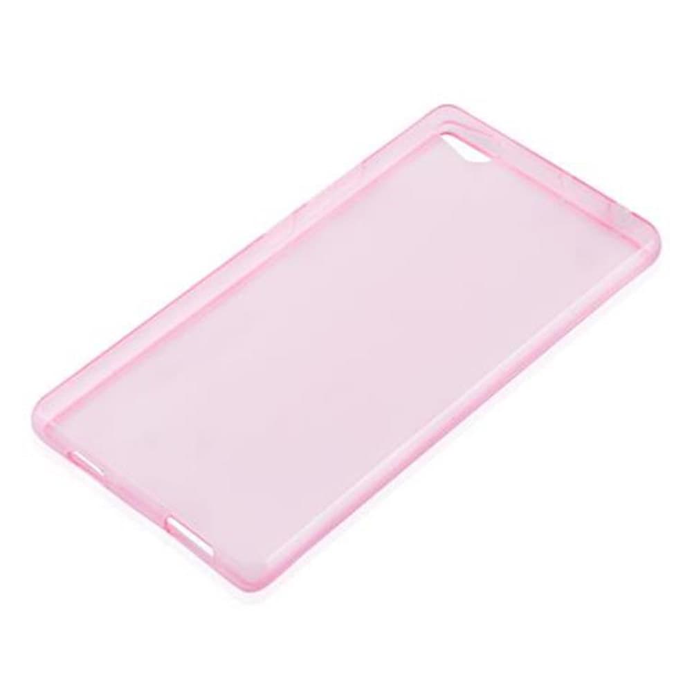 CADORABO Cover in silicone TPU flessibile custodia ultra Slim CUSTODIA per Nubia Z9 MAX, Rosa