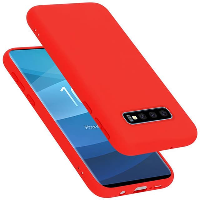 Samsung Galaxy S10 PLUS Skal Fodral Case Cover (Röd)