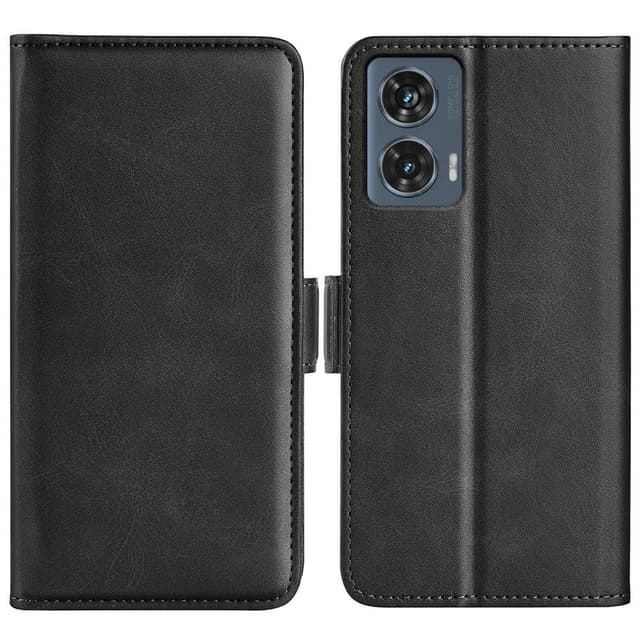 SKALO Motorola Edge 50 Fusion Premium Cut Flip Cover - Sort