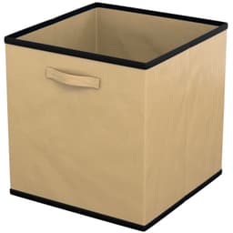 6x Förvaringslåda Hopfällbar för kläder (beige)