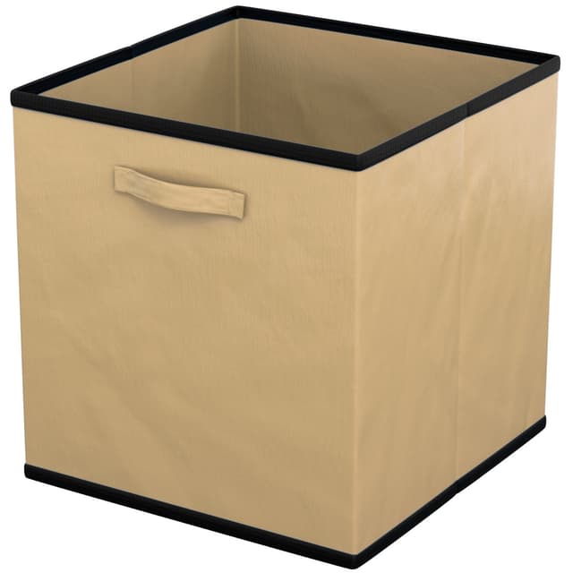 6x Förvaringslåda Hopfällbar för kläder (beige)