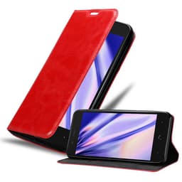 BQ Aquaris X5 PLUS lommebokdeksel deksel (rød)