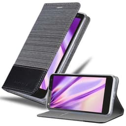 Motorola MOTO X3 Suojakuori Lompakkokotelo (harmaa)