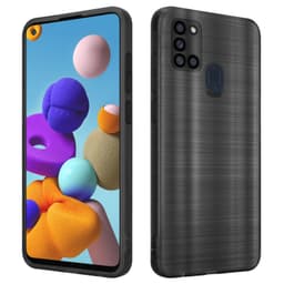 Samsung Galaxy A21s Skal Fodral Case (Svwart)