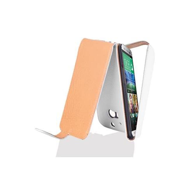 HTC ONE M8 Deksel Cover Etui (hvit)