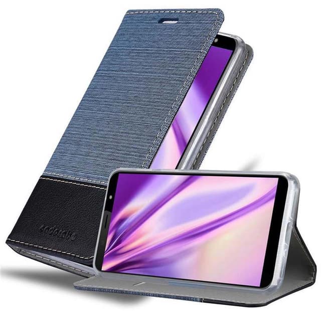 HTC U12 LIFE Plånboksfodral Skal (Blå)