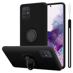 Samsung Galaxy A71 4G Suojakuori Kotelo (Musta)