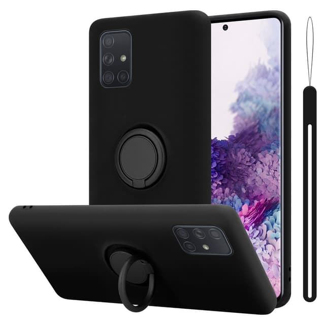 Samsung Galaxy A71 4G Suojakuori Kotelo (Musta)