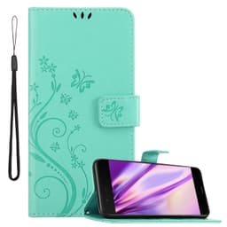 OnePlus 5 Suojakuori Lompakkokotelo (Turkoosi)