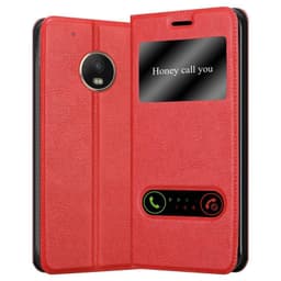 Lompakkokotelo Motorola MOTO G5 PLUS Case (Punainen)