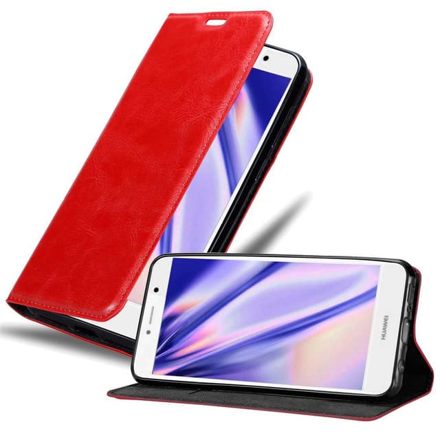 Huawei Enjoy 7 PLUS Skal Fodral Case (Röd)