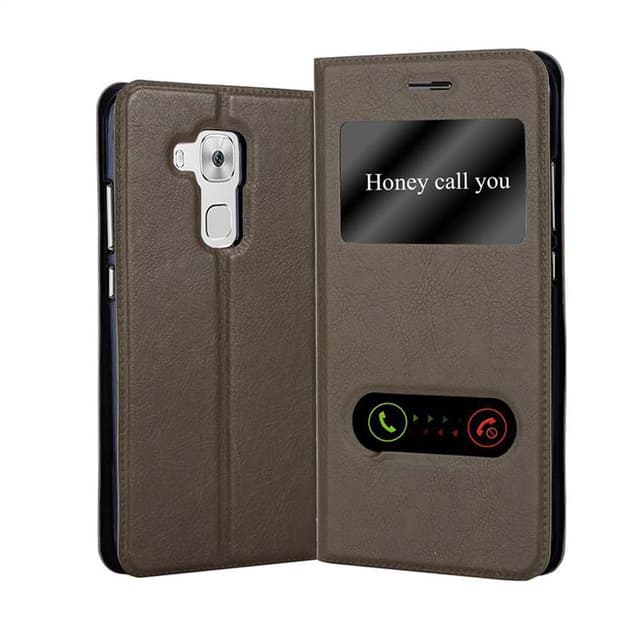 Huawei NOVA PLUS Plånboksfodral Skal (Brun)